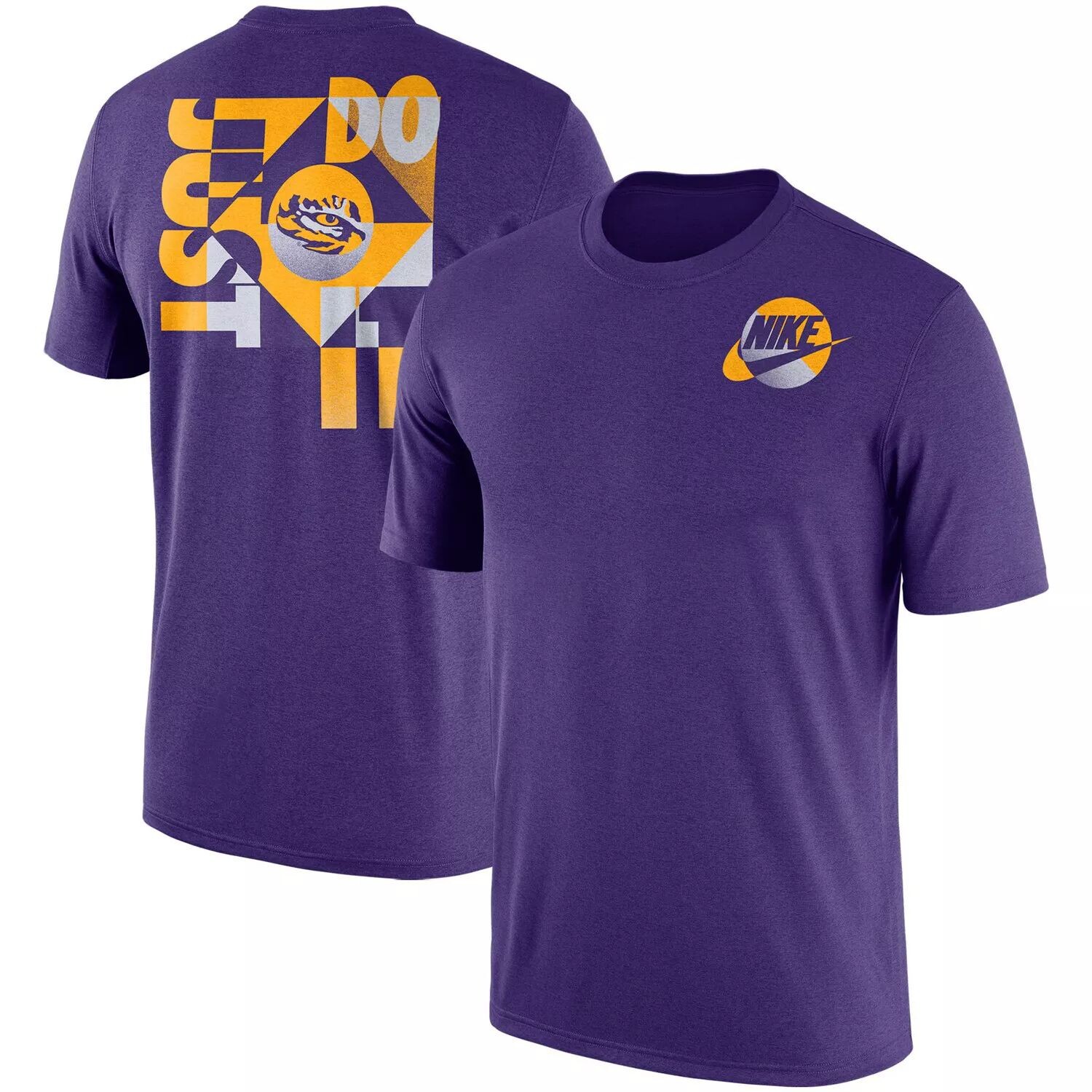 

Мужская фиолетовая футболка Nike LSU Tigers Just Do It Max 90