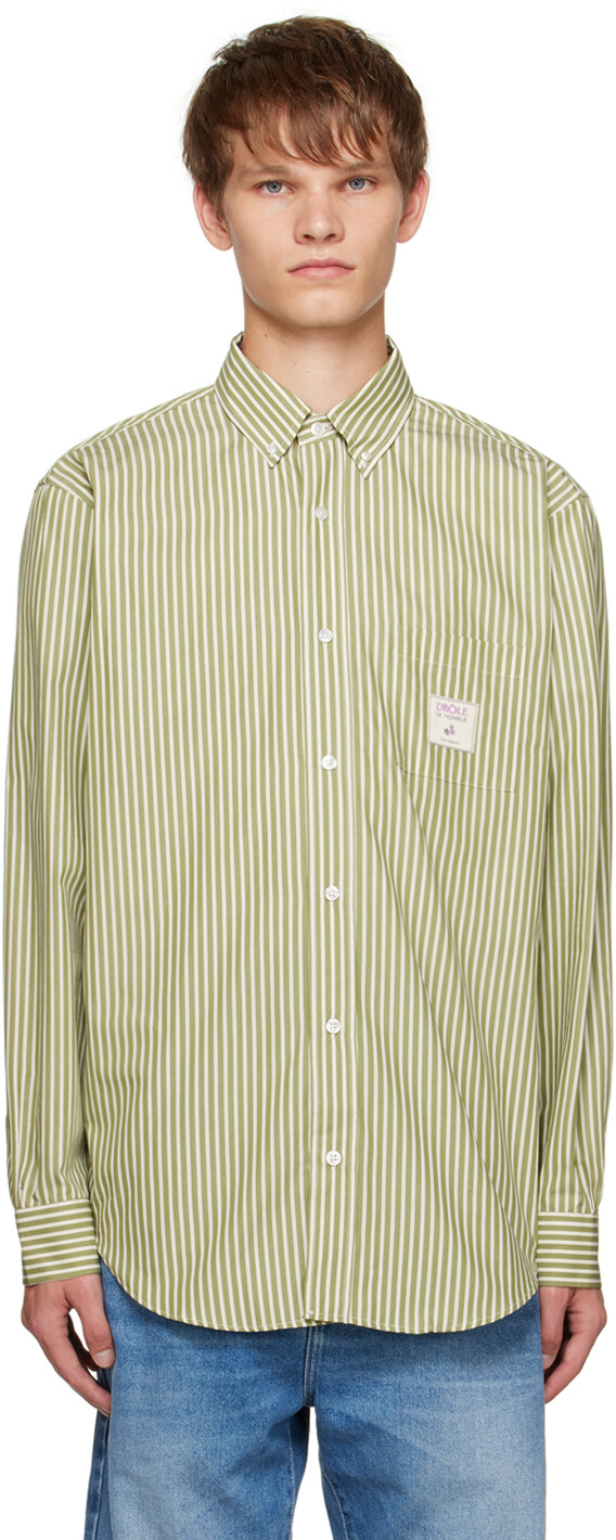 

Зеленая рубашка La Chemise Rayee Drole De Monsieur