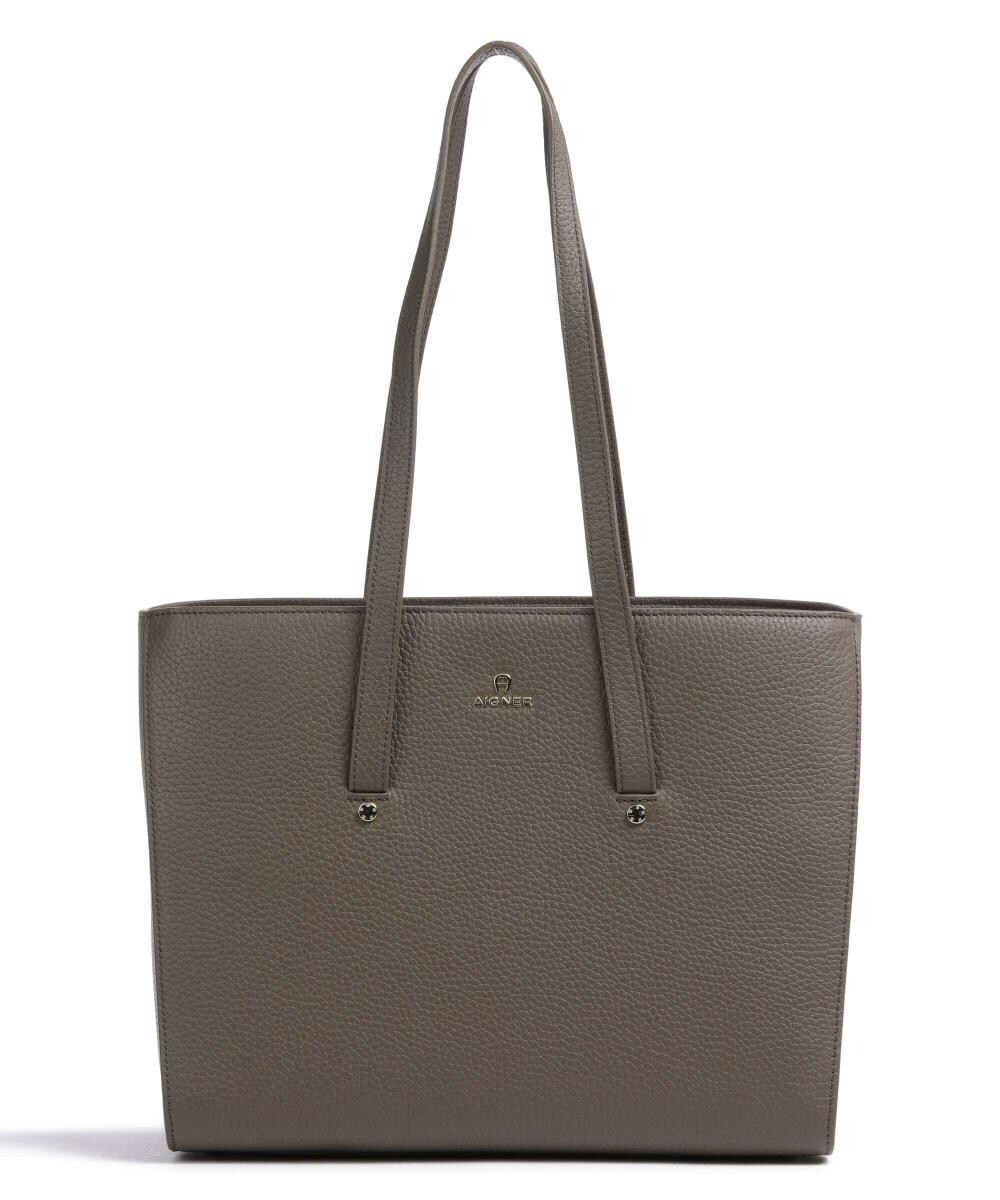 

Зернистая яловая кожа Ivy L Шоппер Aigner, коричневый