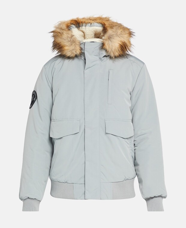 

Блузон Superdry, светло-серый
