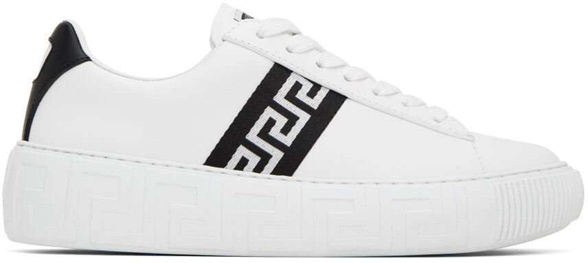 

Versace Белые кроссовки Greca, Белый