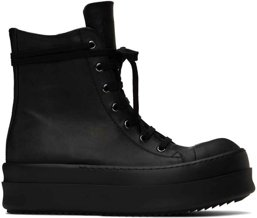 

Черные кроссовки Mega Bumper Rick Owens, цвет Black/Black/Black