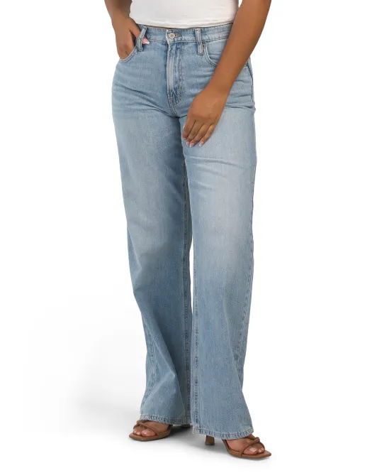 

Широкие джинсы с высокой посадкой Lucky Brand, цвет Denim