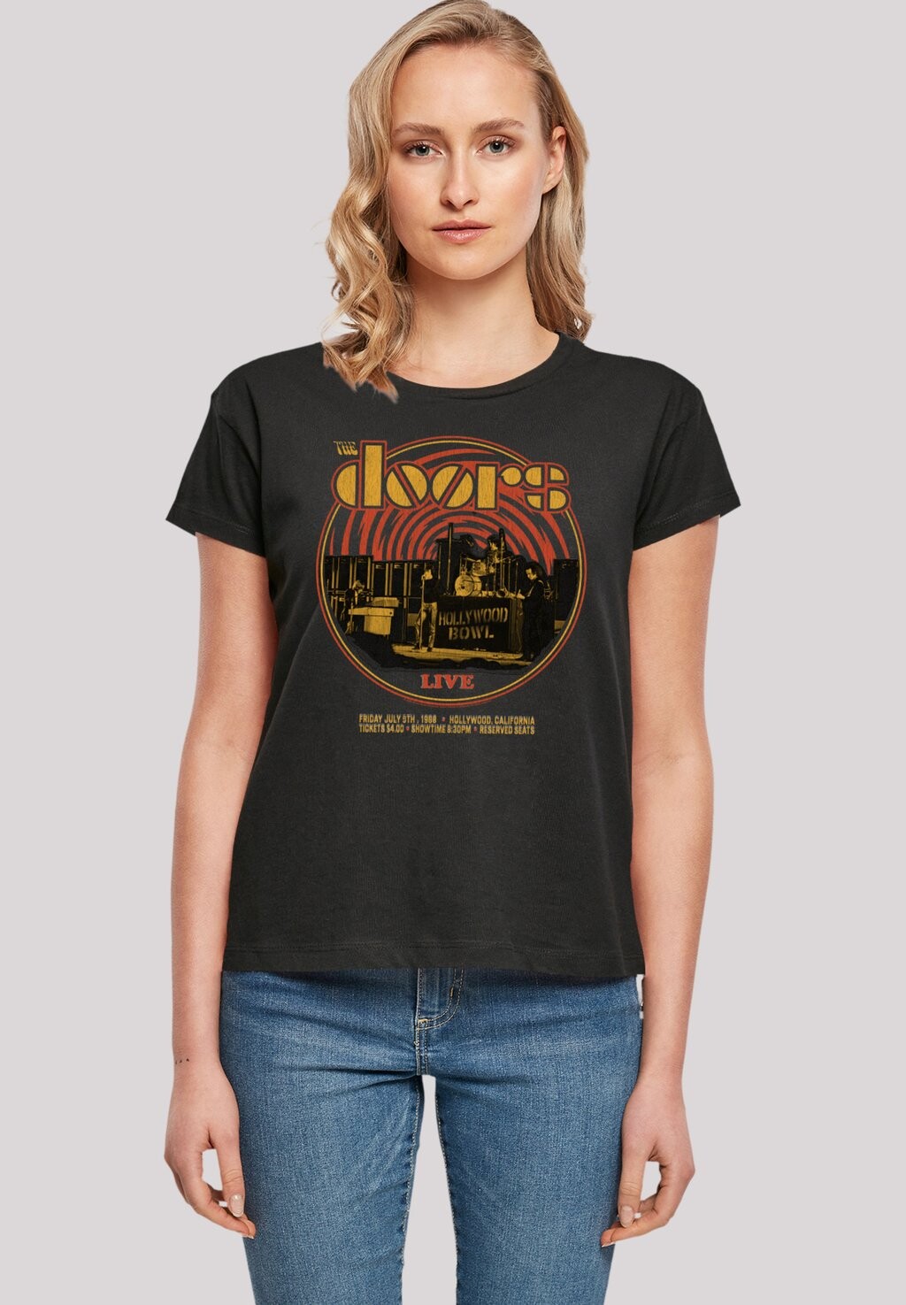 

Футболка с принтом THE DOORS MUSIC LIVE 68 RETRO F4NT4STIC, цвет schwarz