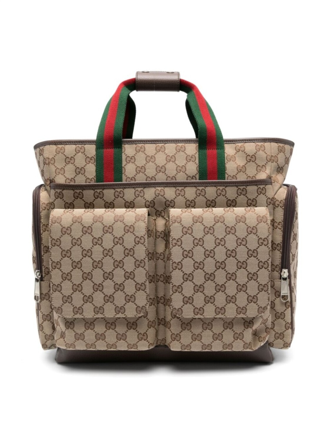 

Gucci Kids пеленальная сумка с узором GG Supreme, нейтральный цвет
