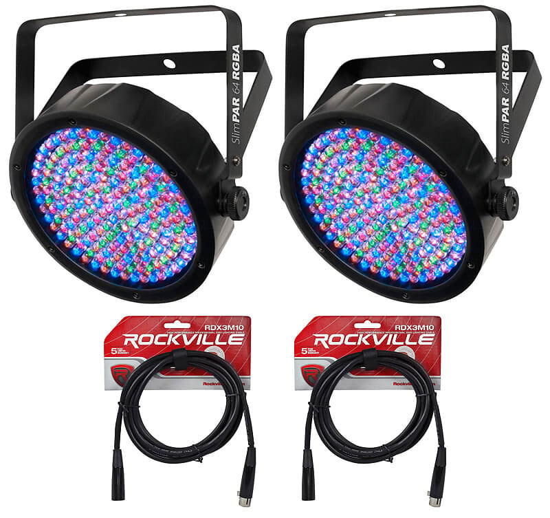 Прожектор Chauvet (2) Slimpar 64 RGBA+(2) DMX3P5FT