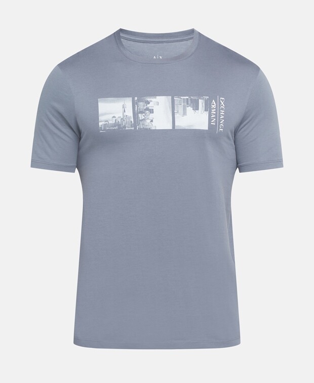 

Футболка Armani Exchange, цвет Slate Blue