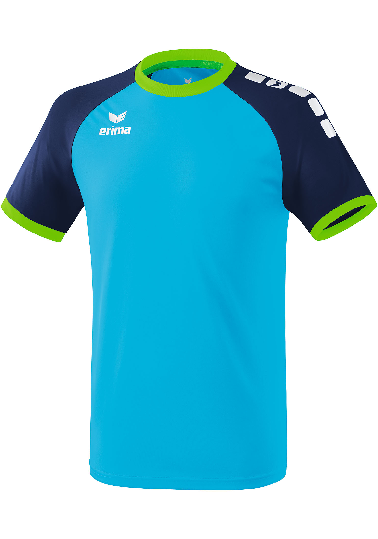 

Рубашка erima Zenari 3.0 Trikot, цвет curacao/new navy/green gecko