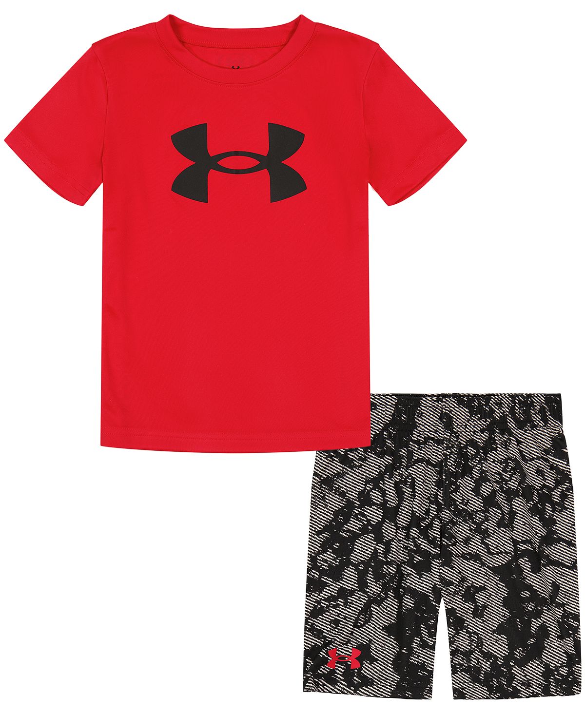 

Комплект из футболки и шорт с большим логотипом Little Boys Geode Dye Under Armour