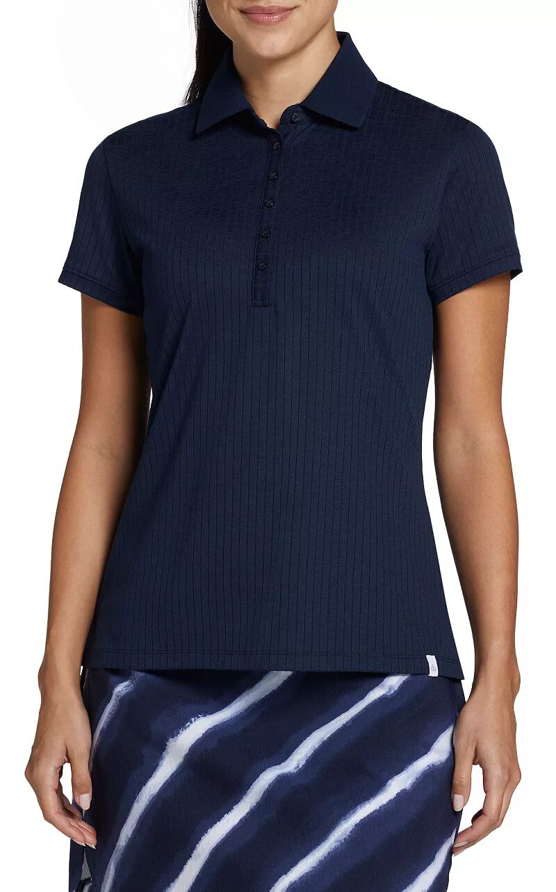 Женская текстурированная футболка-поло для гольфа с короткими рукавами Walter Hagen