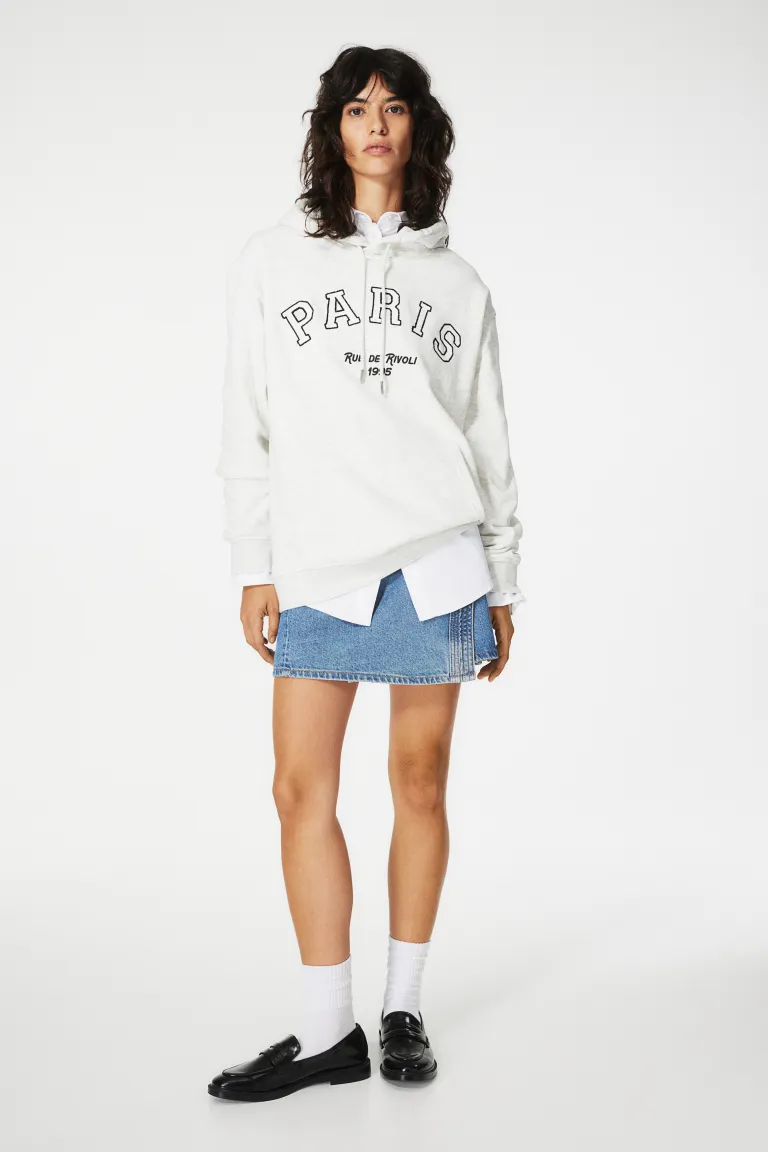 

Толстовка с капюшоном H&M, серый