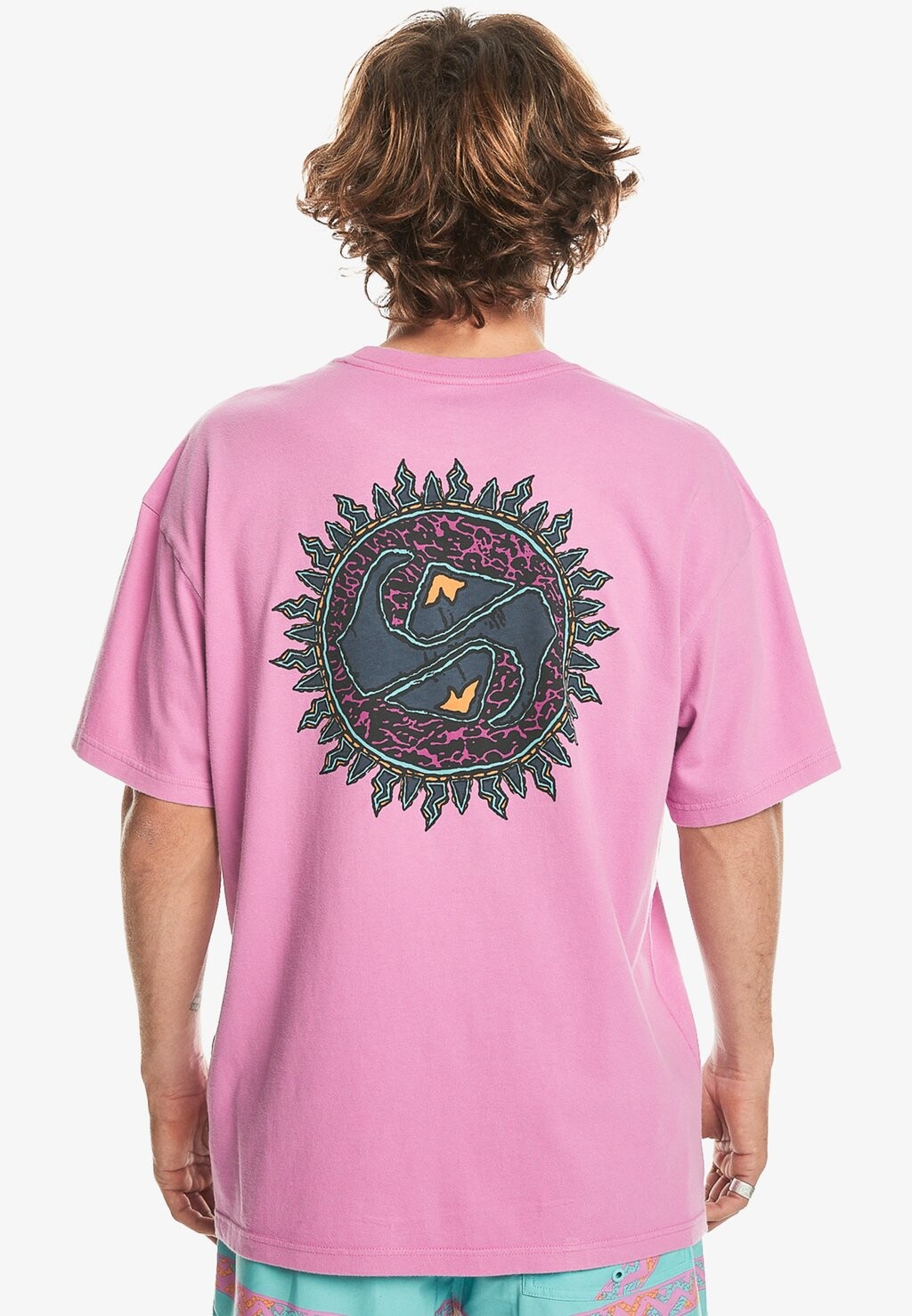 

Футболка с принтом SPIN Quiksilver, цвет purple