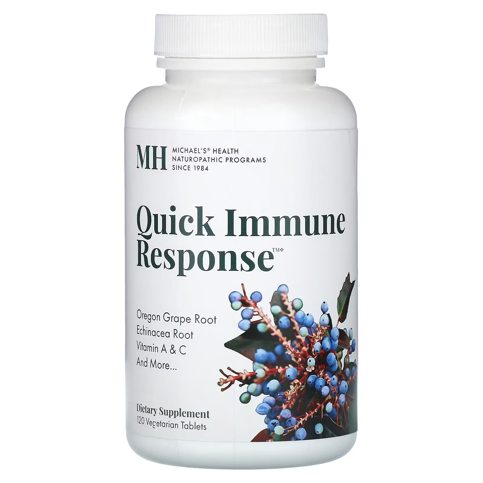 Michael's Naturopathic Quick Immune Response, 120 вегетарианских таблеток michael s naturopathic lung factors 120 вегетарианских таблеток