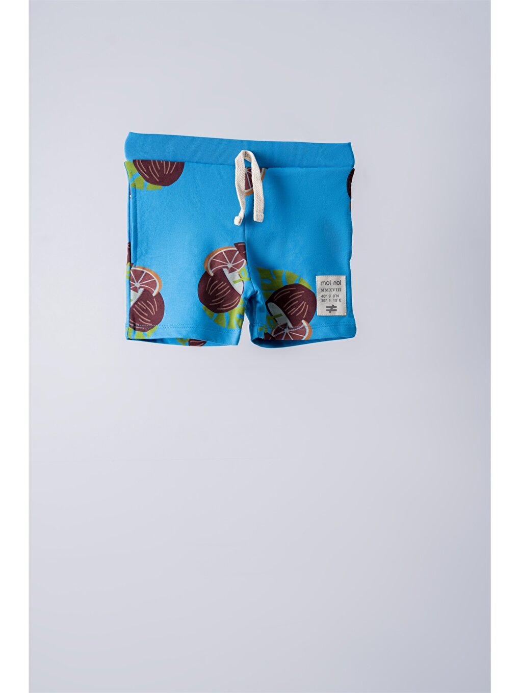 цена Детские шорты унисекс с рисунком и эластичной резинкой на талии Moi Noi, синий