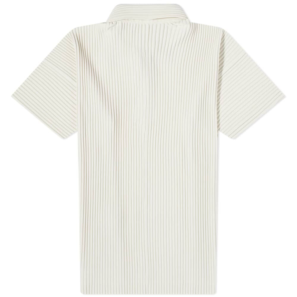 

Плиссированная футболка-поло Homme Plissé Issey Miyake, слоновая кость, Бежевый