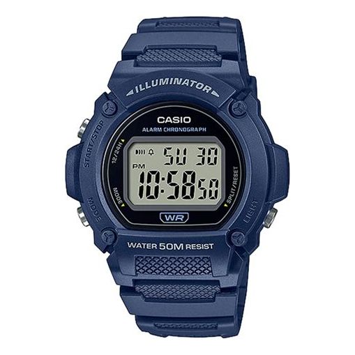 Часы CASIO Sports Quartz Waterproof Mens Blue Digital, синий цена и фото