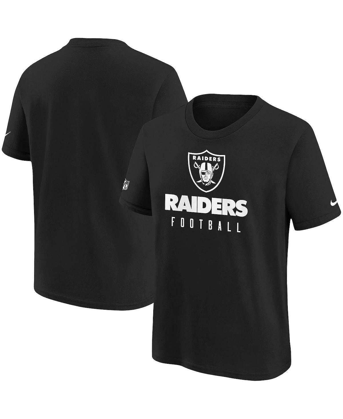 

Черная футболка Big Boys Las Vegas Raiders Sideline Legend Performance Nike