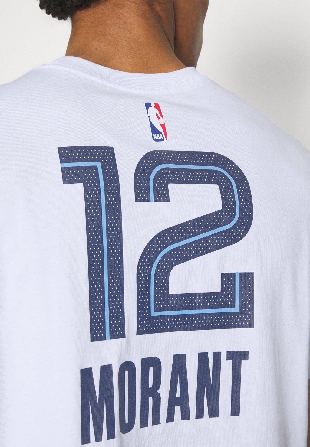 Team ФУТБОЛКА NBA JA MORANT MEMPHIS GRIZZLIES ИМЯ И НОМЕР Nike, белая