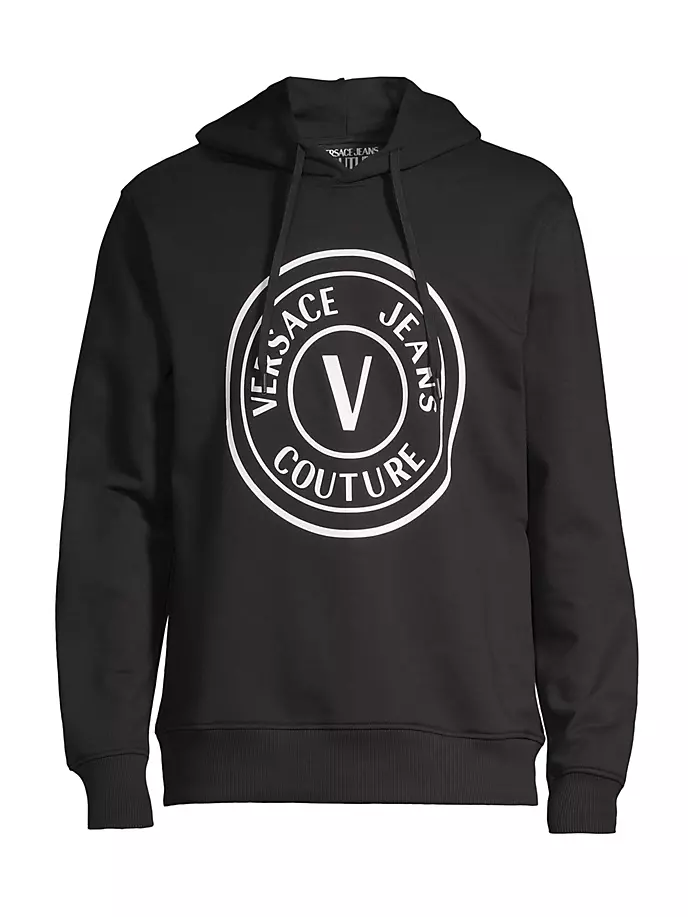 

Толстовка с логотипом и шнурком Versace Jeans Couture, белый