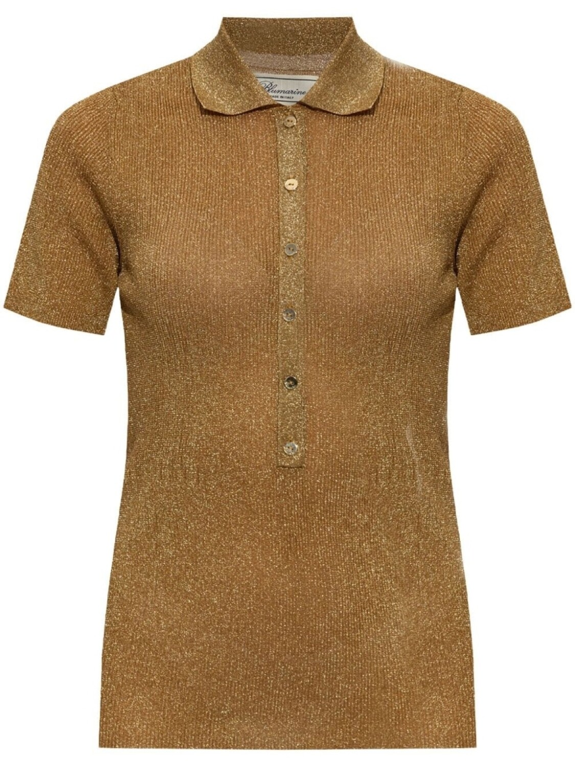 

Blumarine трикотажная рубашка поло, золотистый
