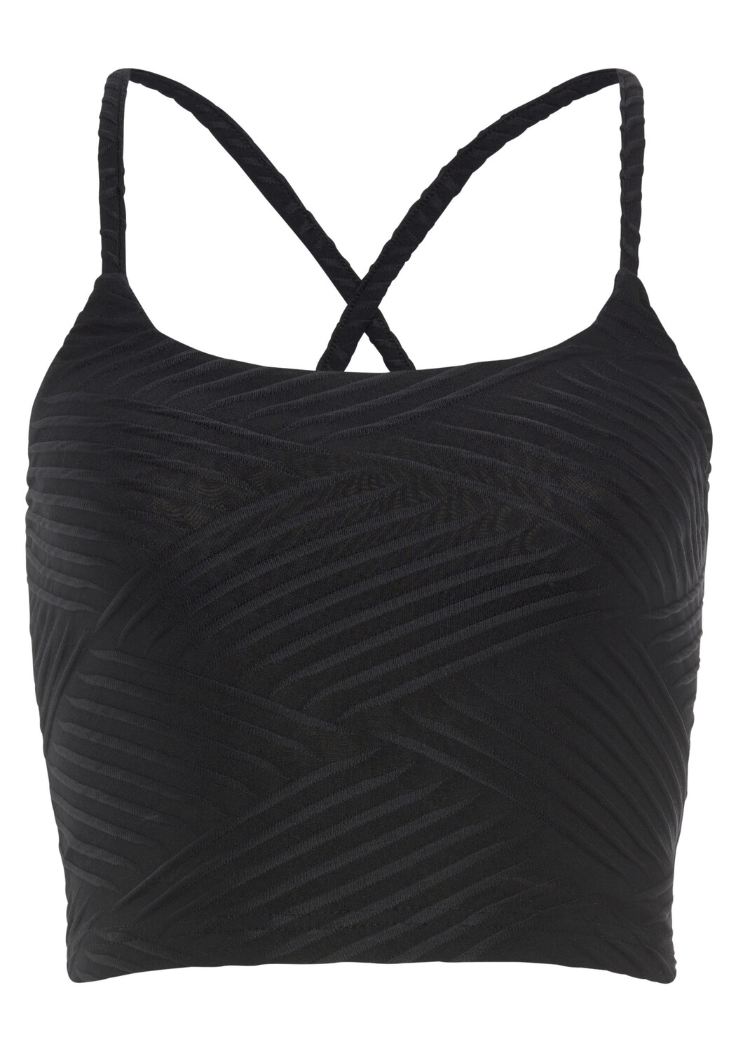 

Топ LASCANA ACTIVE Crop, черный
