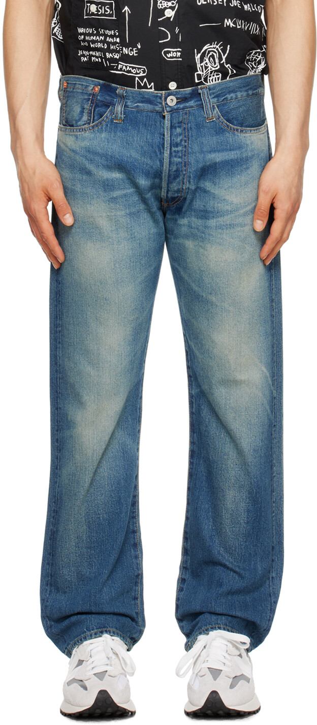 

Джинсы Indigo Selvedge Индиго/Черный/Красный/Желтый Junya Watanabe