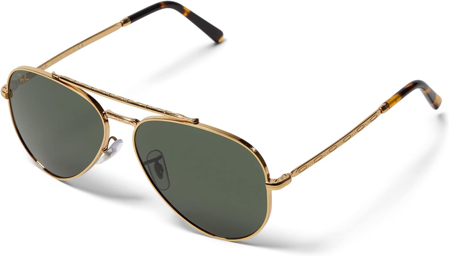 

Солнцезащитные очки 58 mm 0RB3625 New Aviator Ray-Ban, цвет Legend Gold/Green