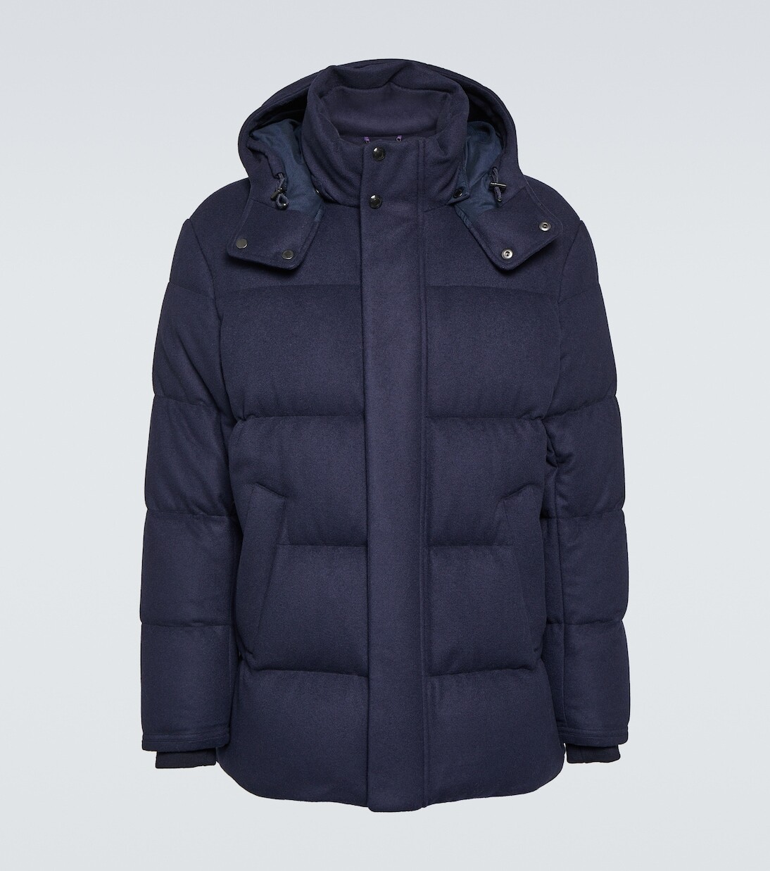 

Пуховик cameron из смесовой шерсти Ralph Lauren Purple Label, синий