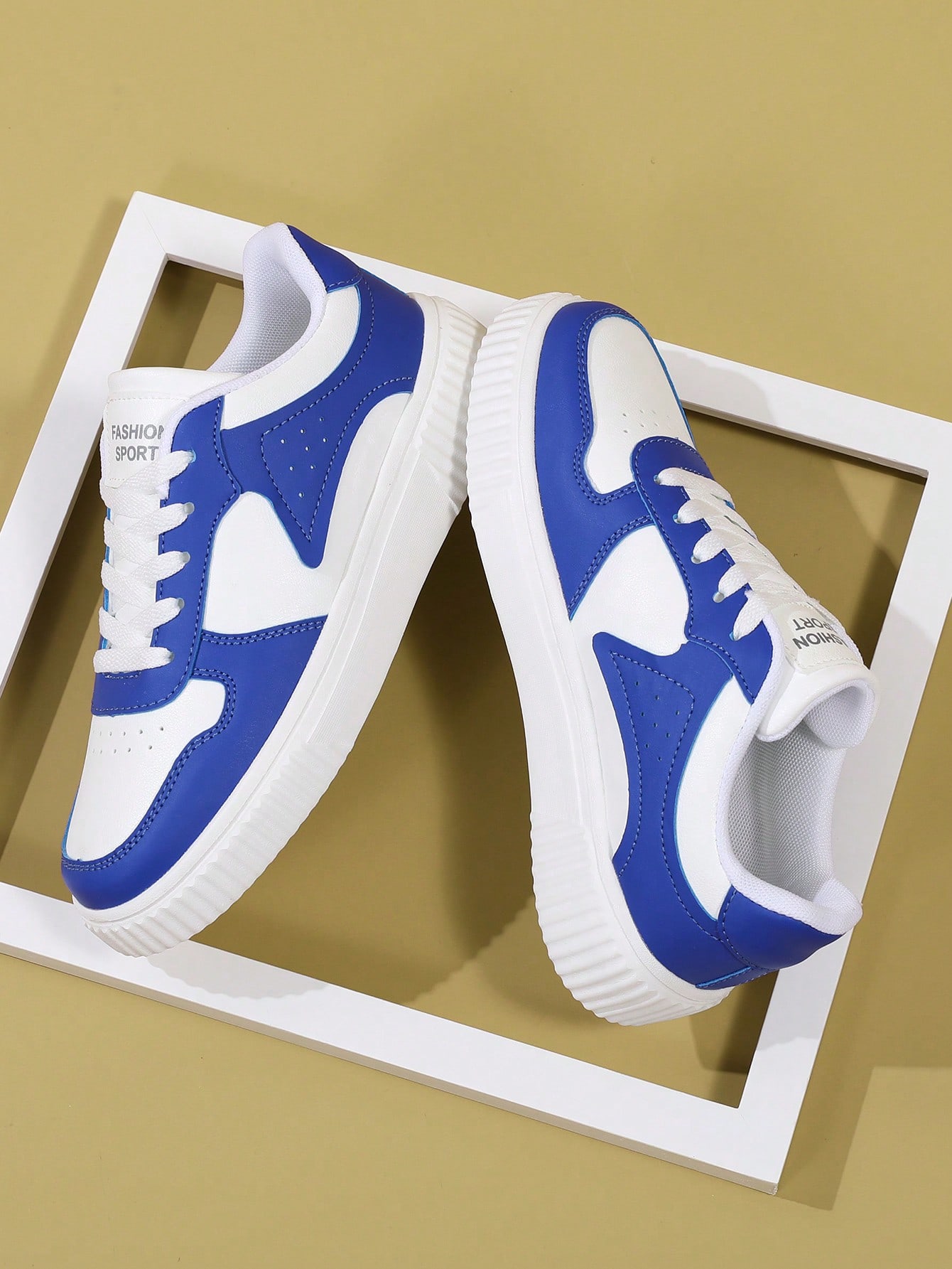 Кроссовки мужские дышащие синие повседневные спортивные кроссовки с удобной застежкой на шнуровке, королевский синий цена и фото