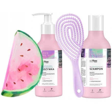 

Косметика So Flow для волос с высокой пористостью Набор АРБУЗ + ЩЕТКА, So!Flow