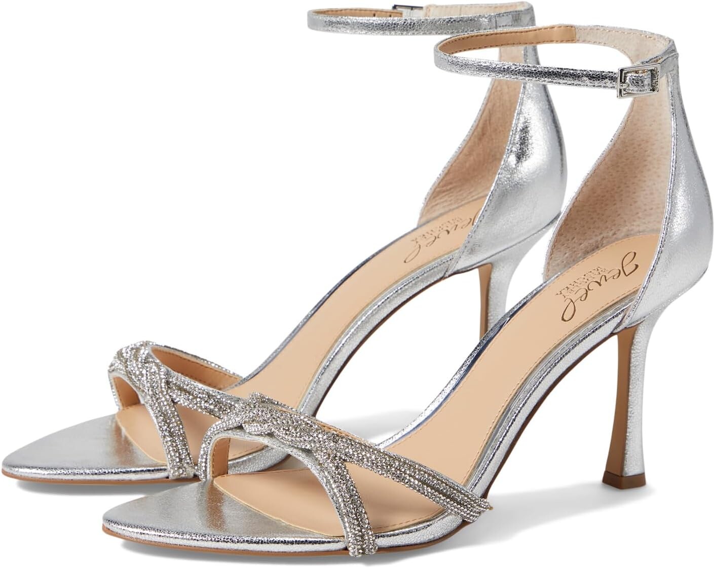 

Сандалии Jewel Badgley Mischka Vani, серебряный