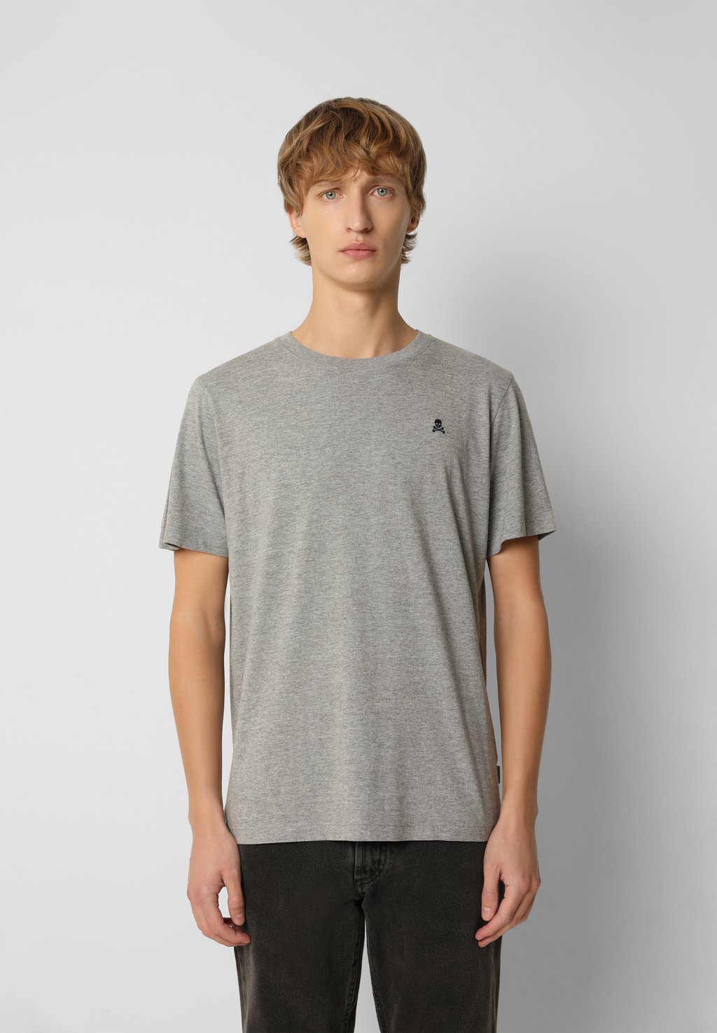 Базовая футболка SKULL Scalpers, светло-серый