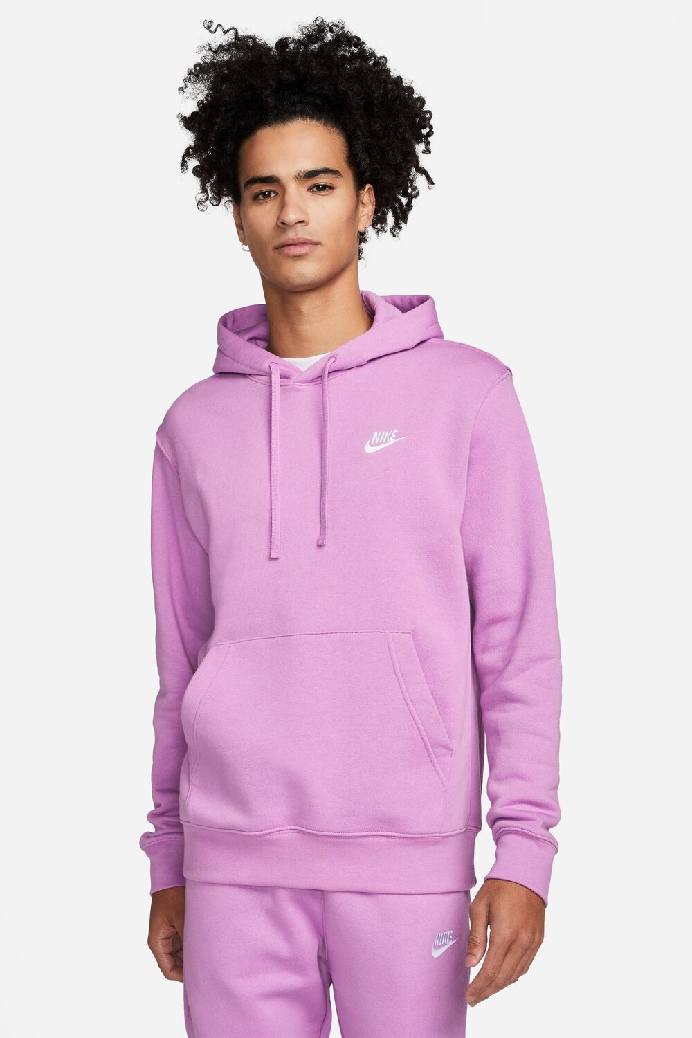 

Клубный пуловер с капюшоном Nike, фиолетовый