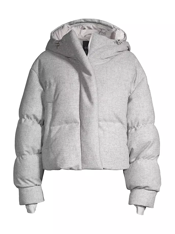 Укороченная лыжная куртка Aomori Shell Puffer Down Cordova, серый