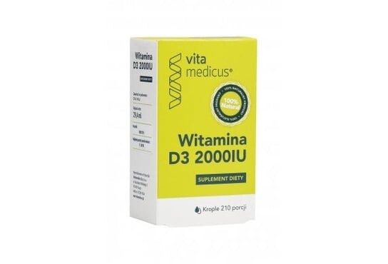 

Витамин D3 2000МЕ капли 29,4 мл VitaMedicus / 210 порций Herbamedicus