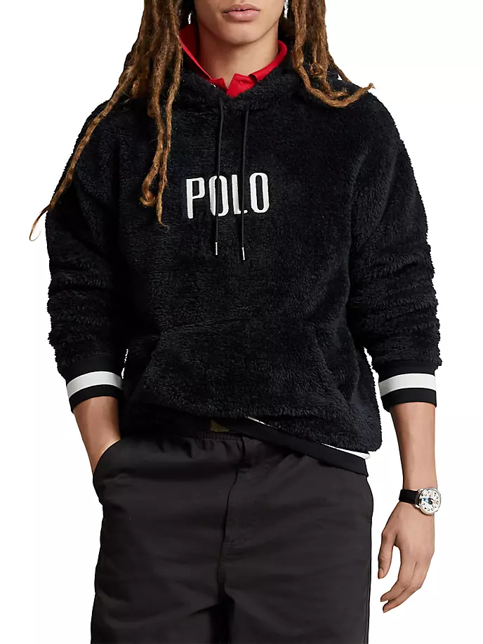 

Флисовая толстовка с логотипом Polo Ralph Lauren, черный