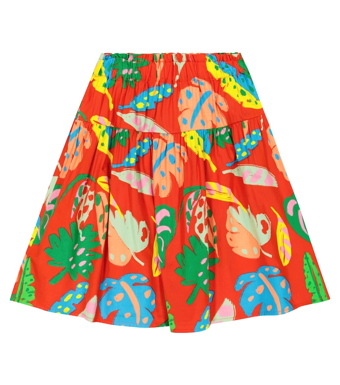 

Юбка из хлопка с принтом Stella McCartney Kids, разноцветный