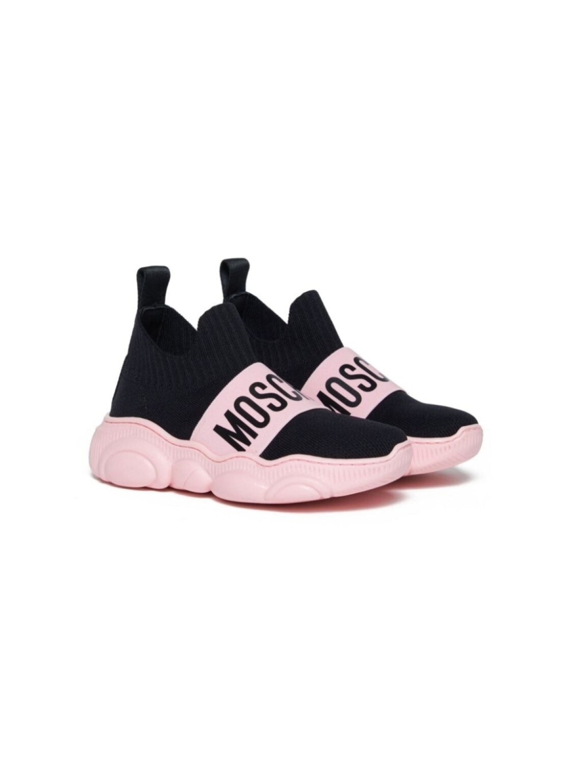 

Moschino Kids кроссовки-носки Teddy с логотипом, черный
