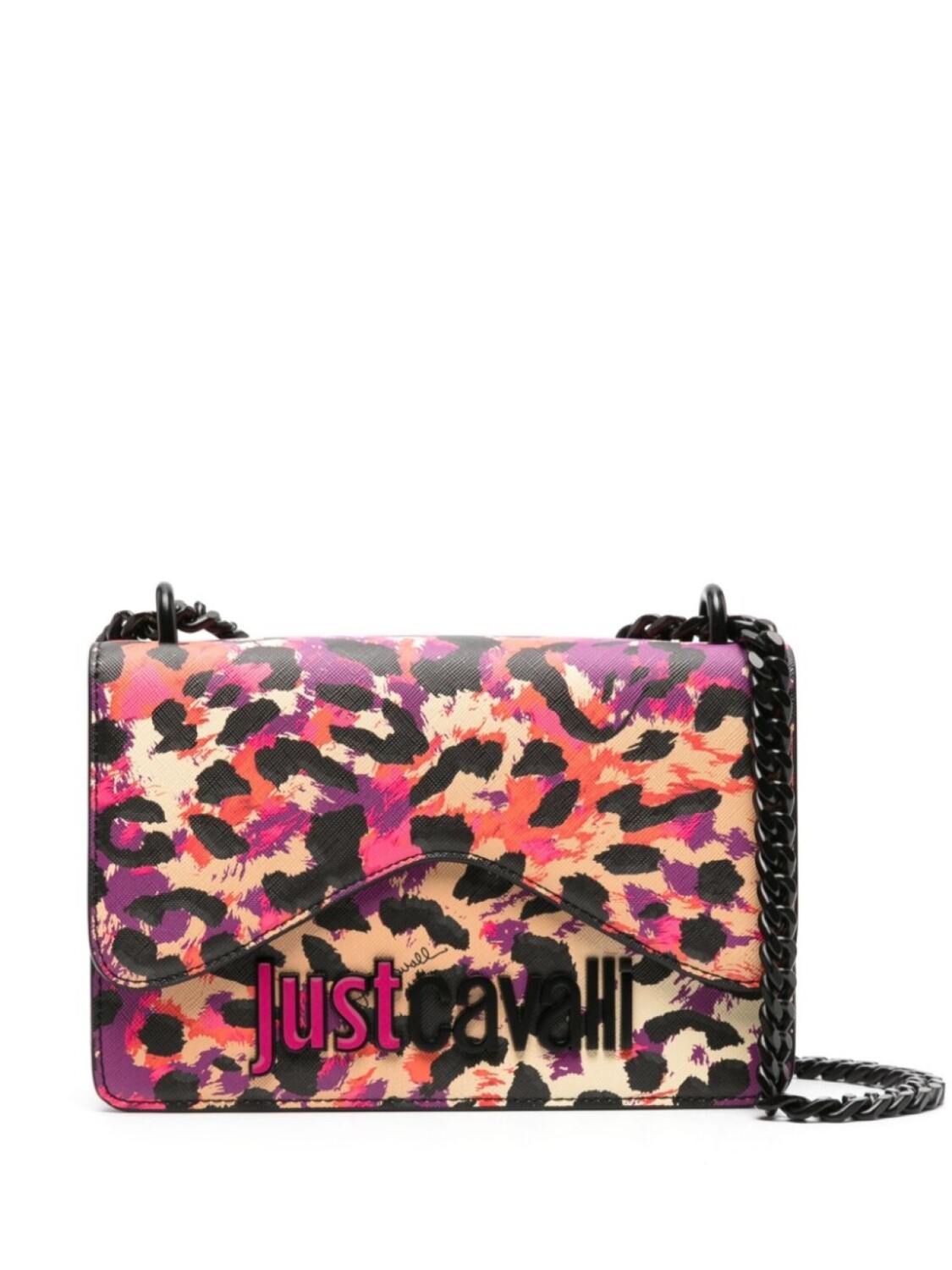 

Just Cavalli сумка на плечо с леопардовым принтом, фиолетовый