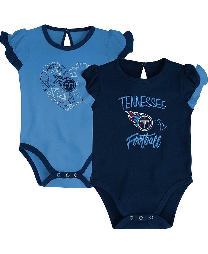 Комплект боди из двух предметов темно-синего и голубого цветов Tennessee Titans Too Much Love для новорожденных Outerstuff, синий