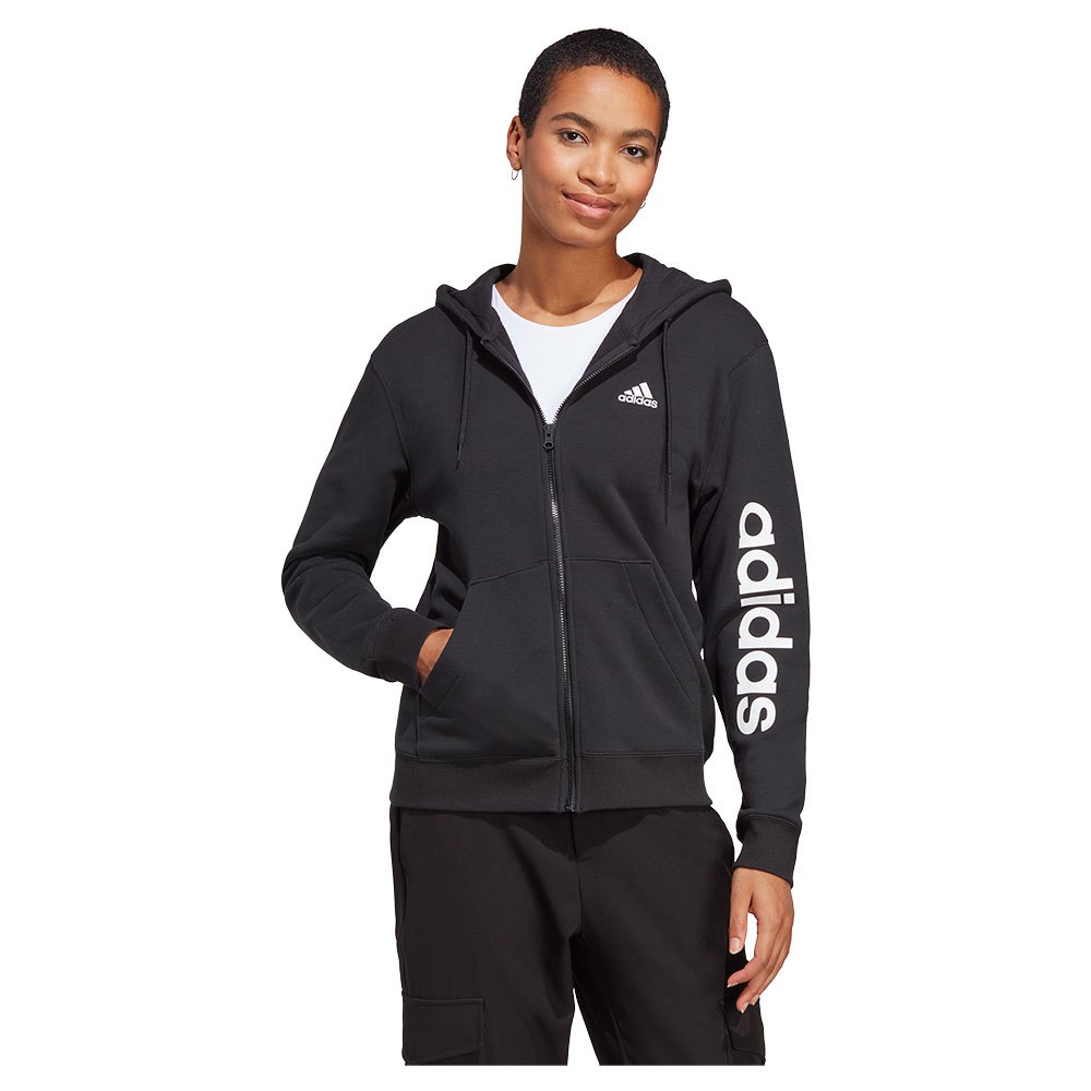 

Толстовка adidas Sportswear Lin Ft Full Zip, черный