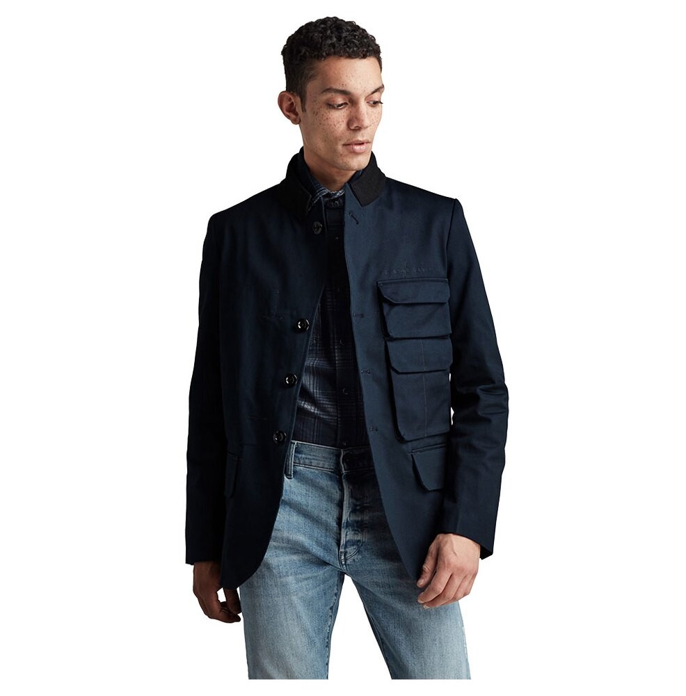 

Блейзер G-Star Stacked Pocket Constructed, синий