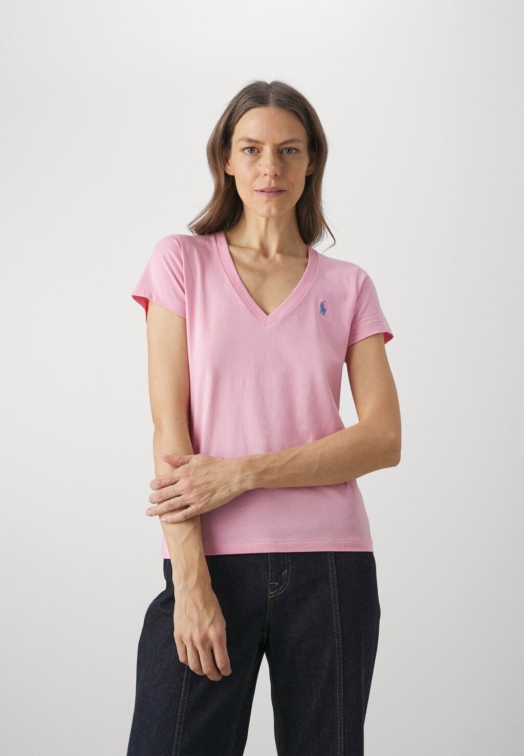 

Базовая футболка New Short Sleeve Polo Ralph Lauren, цвет course pink
