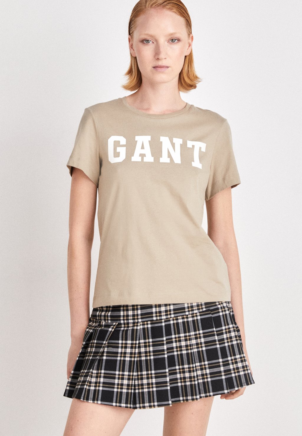 

Футболка с принтом GANT GRAPHIC, цвет cold beige