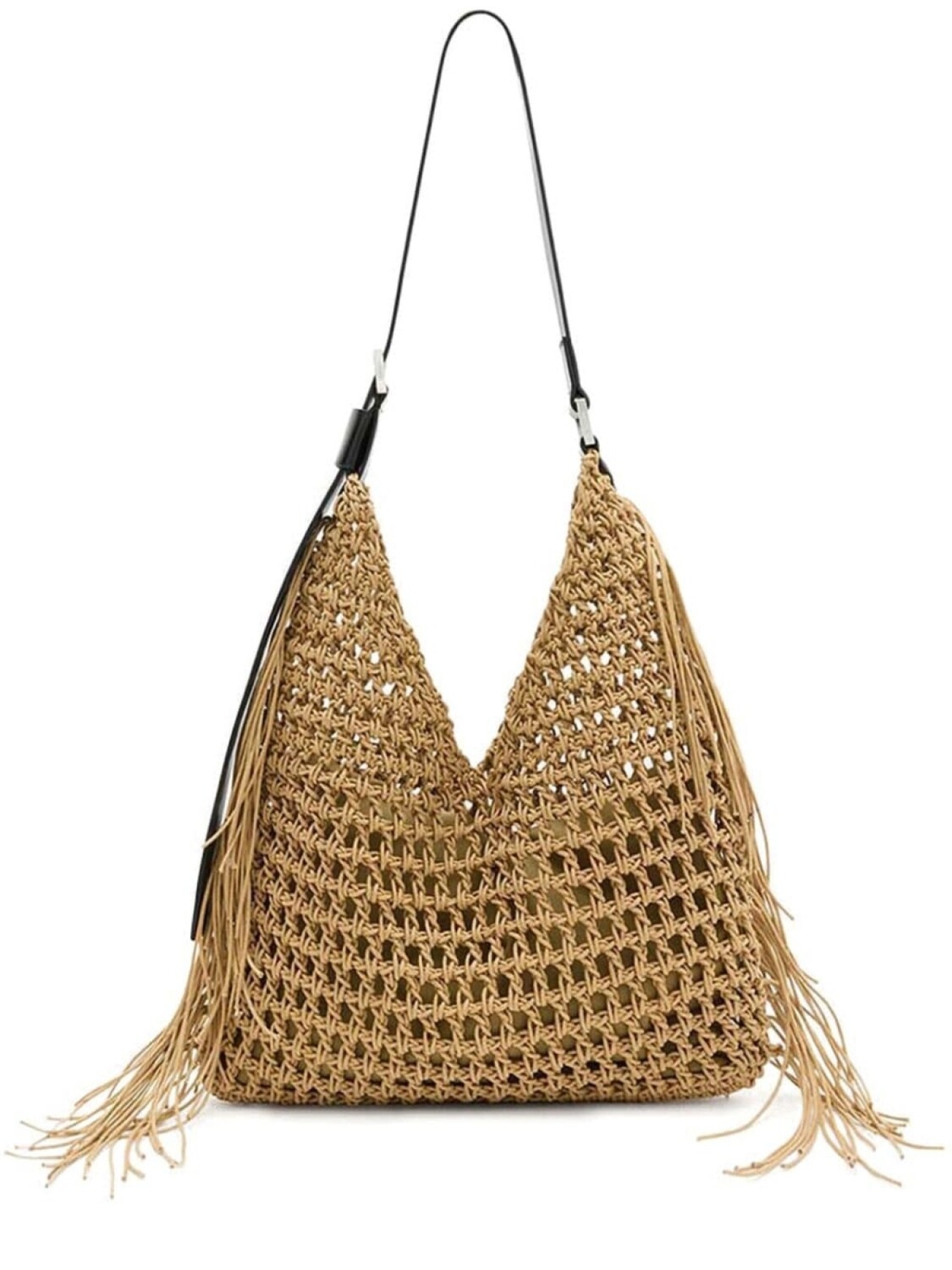 

Сумка-мешок AllSaints Sabine Crochet, коричневый