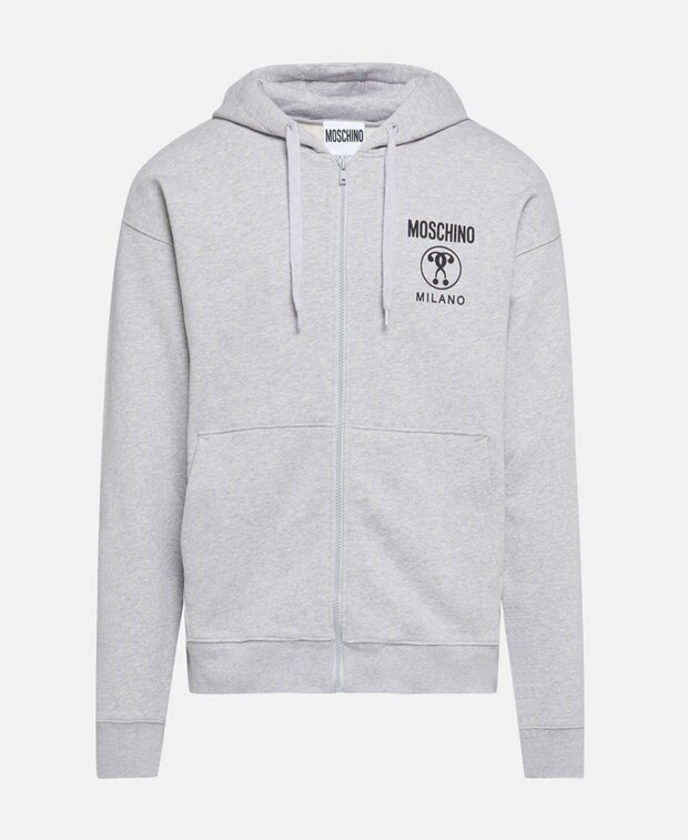 

Толстовка с капюшоном Moschino, светло-серый