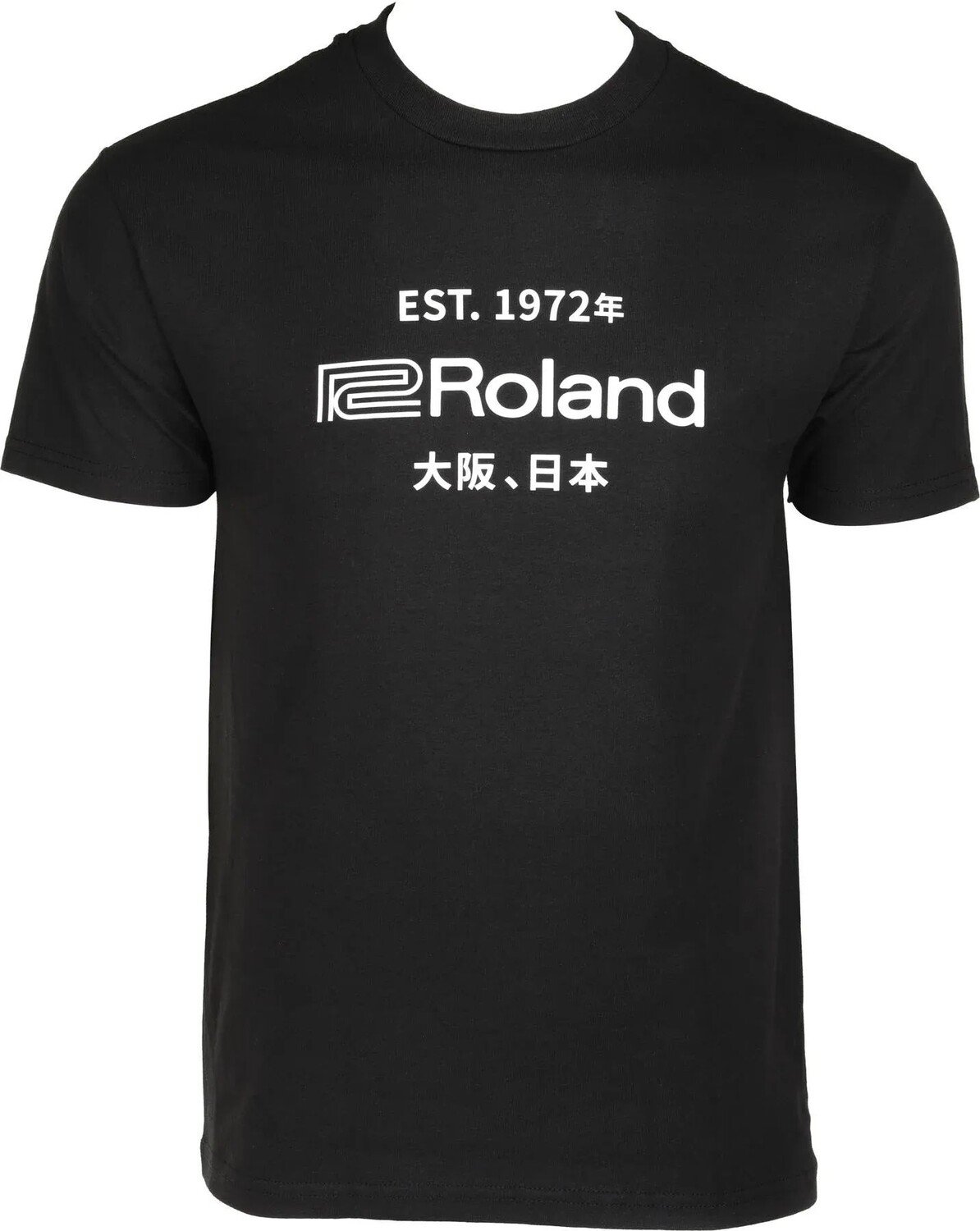 

Футболка с логотипом Roland «Est. 1972 Black Kanji» — XXX-Large, черная, Черный