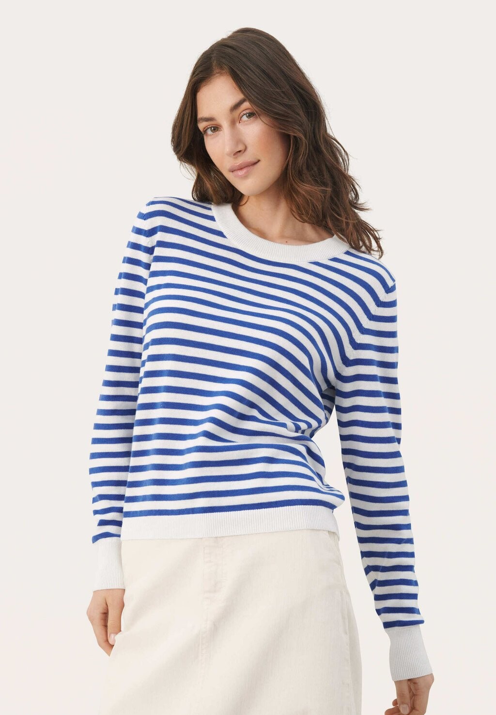 

Вязаный свитер Part Two, цвет deep ultramarine stripe