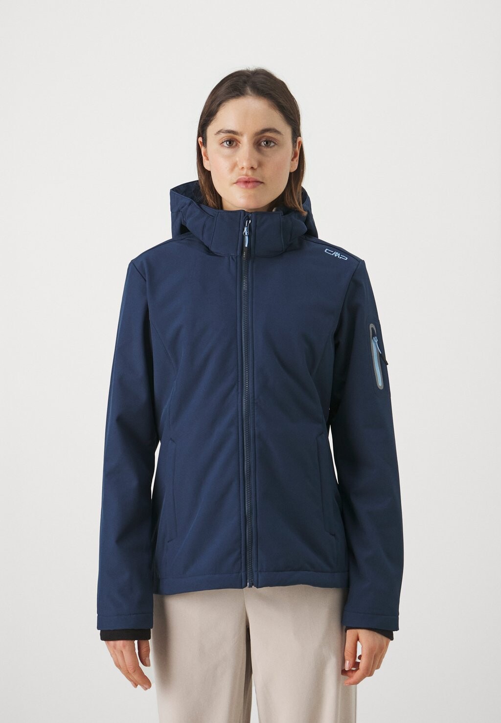 

Куртка Softshell WOMAN JACKET ZIP HOOD CMP, цвет blue sky