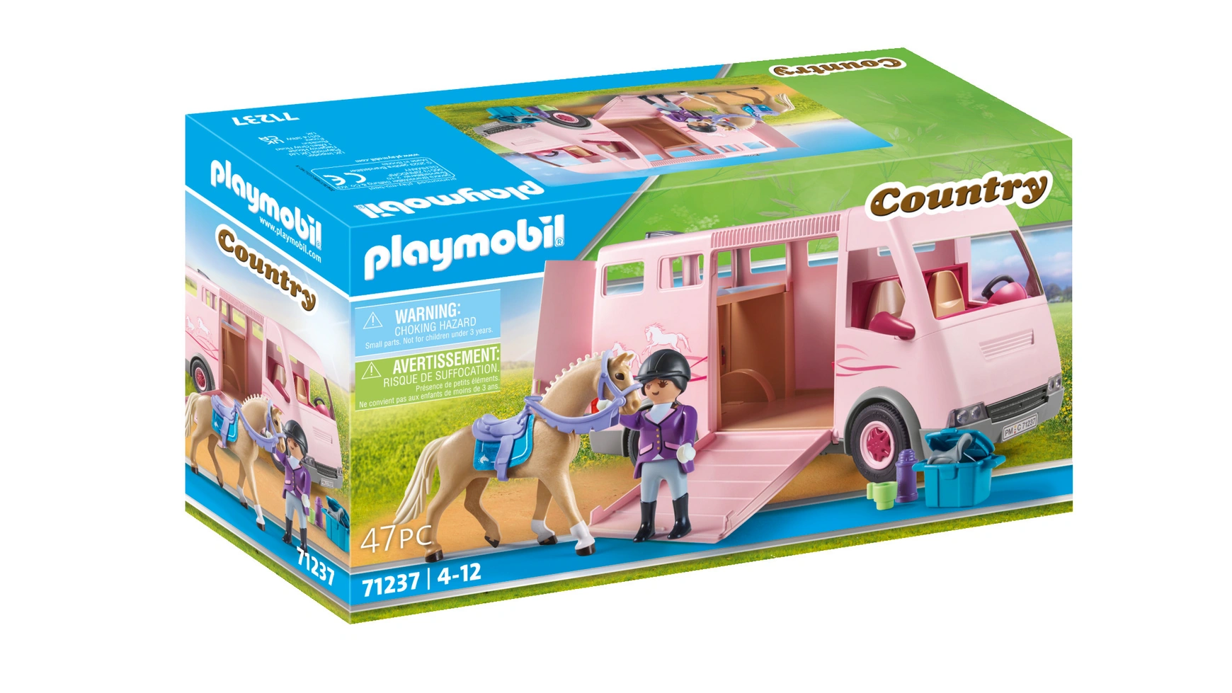playmobil country 4189 фургон для перевозки лошадей Country коневоз Playmobil